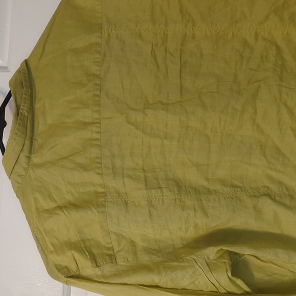 Chico's woman's button down size 2 army green - Picture 5 of 5